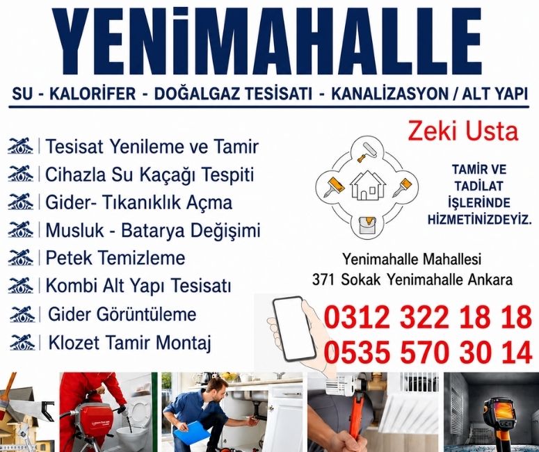 yenimahalle su kaçak tespiti